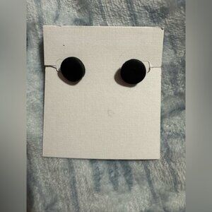 Polyclay Black Earrings